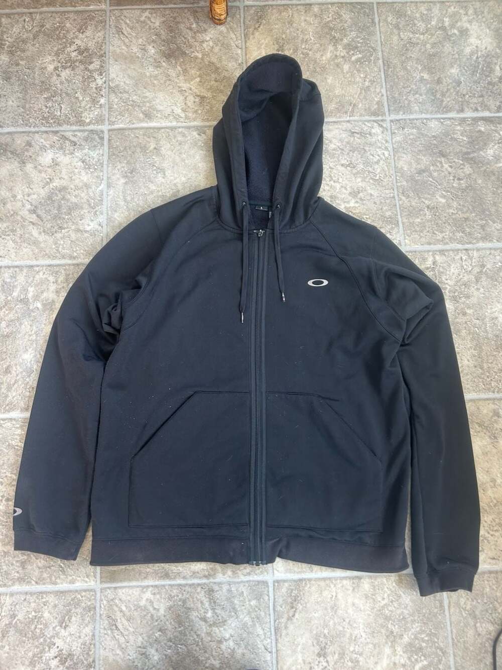 Oakley Airbrake Wind Blocking Full Zip Hoodie Black Size L
